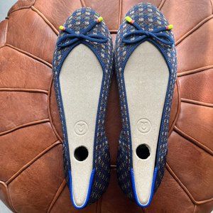 Rothys Rothy's NEW NWT Navy with Bow size 8